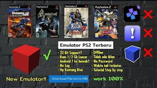 Cara Bermain PS2 di Android Terbaru Emulator PS2 Android Offline  lancar banget cuy di hp kentang [upl. by Hnirt]