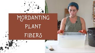 How to Mordant Cotton and Linen for Natural Dyeing [upl. by Atram]