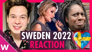 Cornelia Jakobs quotHold Me Closerquot Reaction  Sweden Eurovision 2022 [upl. by Adriene78]