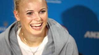 Caroline Wozniacki Funny Press Conference [upl. by Lemart692]