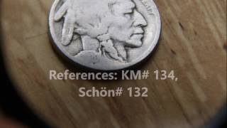 5 Cents Buffalo Nickel 1920 United States [upl. by Adia]