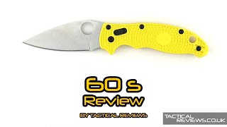 Spyderco Manix 2 Lightweight Salt  Sixty Second Review [upl. by Ilahsiav]