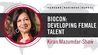 Biocons Kiran MazumdarShaw Developing Female Talent [upl. by Keemahs]