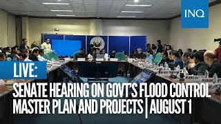 LIVE Senate holds hearing on government’s flood control master plan and projects  August 1 [upl. by Caleb]