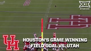 Houston GameWinning Field Goal vs Utah [upl. by Tound964]