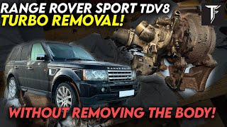 DIY TURBO REMOVAL  Range Rover Sport L320 36 TDV8 [upl. by Fatsug]