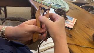 Using your Lucet fork to make a braid or cord [upl. by Judah719]