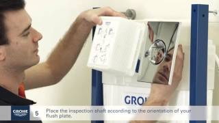 Install a GROHE wallhung toilet system [upl. by Carolyne]