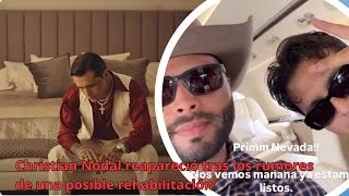 Christian Nodal reapareció tras los rumores de una posible rehabilitación [upl. by Chantalle]