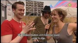 Kasabian Interview at Lowlands Festival 2009  Tom Meighan and Serge Pizzorno [upl. by Materi]