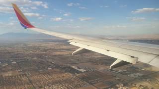 Southwest Airlines Boeing 737700 landing in Las Vegas LAS [upl. by Dlorej]