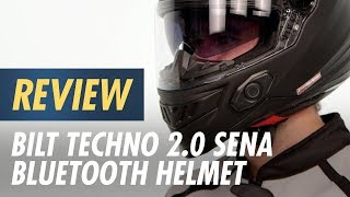 BiLT Techno 20 Sena Bluetooth Helmet Review at CycleGearcom [upl. by Artinak]