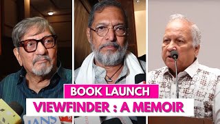 Nana Amol amp Others Grace the launch of Amol PalekarS Autobiography Book Viewfinder  A Memoir [upl. by Cadmarr]