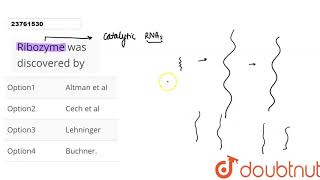 Ribozyme was discovered by [upl. by Anirb]