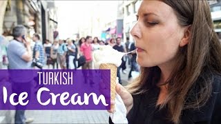 Stretchy Turkish Ice Cream [upl. by Itsym]