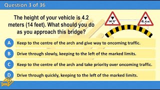 LGV Theory test 2024 Official LGV HGV Driving Test part 4  test Large Vehicles [upl. by Crandale925]