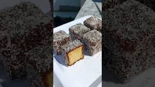 Australian Lamingtons 🍫 youtubeshorts shorts lamingtons baking [upl. by Daniala]