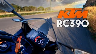 UNA SUPERBIKE PER 18ENNI KTM RC 390 2022 Test ride [upl. by Mintun]