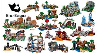 All Lego Minecraft sets compilation  Lego Speed Build for Collectors [upl. by Denny]