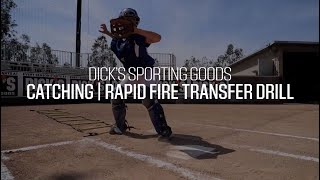 RapidFire Transfer Drill  Softball Catcher Skills [upl. by Gayla]