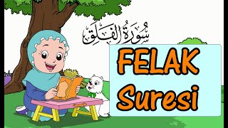 çocuklar için felak suresi 7 tekrarlı okunuş ve anlamı  Felak Suresi Ezberleme [upl. by Emilee]