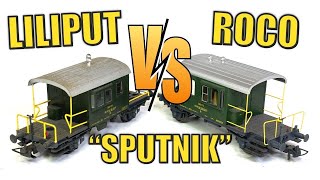 Liliput VS Roco  Swiss SBB quotSputnikquot Brake Vans  Model Railway Review  HO Scale [upl. by Jamison]