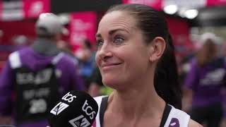 Kirsty Gallacher completes London Marathon [upl. by Sunshine311]