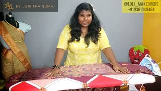 How to pre pleat iron and drape a saree  TAMIL   SD VLOGS [upl. by Koral]