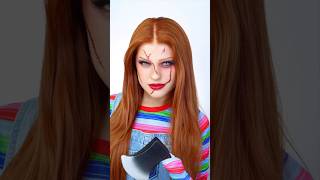 Cute Chucky halloween makeup RESULTS [upl. by Airotnahs]