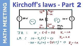 Kirchoffs Law  Circuits Tutorial harder example [upl. by Artenek571]