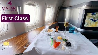 Amazing Qatar Airways First Class on Boeing 777  Full Experience [upl. by Titania]