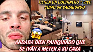 JULIO CÉSAR CHÁVEZ JR BIEN PANIQUIADO EN SU CASA ALUCINANDO COSAS [upl. by Anemix]