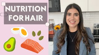 NUTRITION FOR HAIR ✨ What Foods To Eat For Healthy Hair  Eli Brecher Nutritionist [upl. by Yelats]