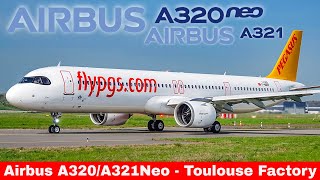 AIRBUS A320321NEO Compilation Airbus Toulouse Factory amp Flight test 2024 [upl. by Notxarb]