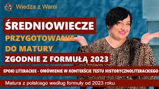 Średniowiecze epoki literackie do matury według formuły 2023 [upl. by Yebot]