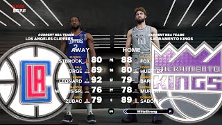 NBA 2K23 PC Current Gen Clippers at Kings [upl. by Nomahs]