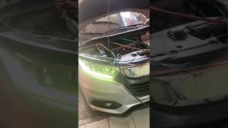 Honda HRV recuperada a condensadora é feito a recarga de gás arcondicionadoautomotivo honda fypag [upl. by Yeldahc]