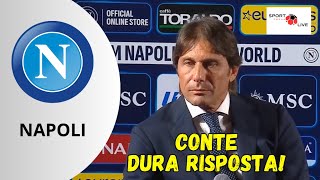 NAPOLI A CONTE in conferenza stampa NAPOLI deve essere una meta voglio tutto [upl. by Anerhs]