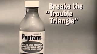 Vintage Old 1950s Norwich Liquid Peptans Medicine Commercial [upl. by Connor88]