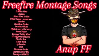 Anup FF Using Montage Songs in Freefire Video😈NonstopGaming ZeroxFF [upl. by Esertal989]