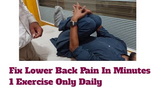 Single Best Exercise For Lower Back Pain Relief  Sciatica Pain [upl. by Nilpik977]