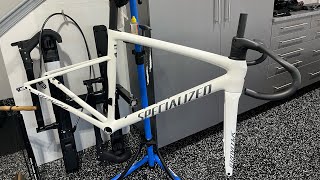 Tarmac SL8 Pro build Non Specialized Fanboy Part 1  frame weight [upl. by Yaned]