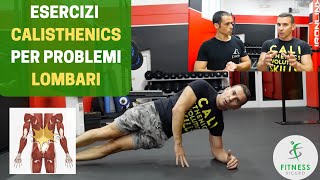 Esercizi CALISTHENICS per chi ha PROBLEMI LOMBARI con Umberto Miletto [upl. by Reinertson480]