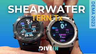 SHEARWATER booth tour DEMA 2023  scuba diving [upl. by Kamilah32]