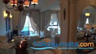 Malta Apartment in Sliema to Rent Qui si Sana Holiday Rentals R0357 [upl. by Suirradal]