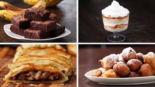 4 Desserts To Make With Ripe Bananas [upl. by Vinaya]