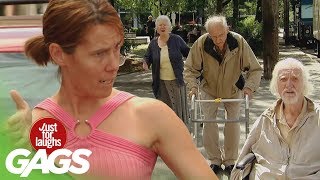 Epic Old Man Traffic Jam Prank  Just For Laughs Gags [upl. by Lise]