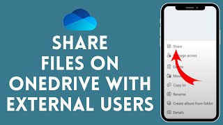 How to Share Files on OneDrive with External Users 2024  OneDrive Tutorial [upl. by Einafpets254]