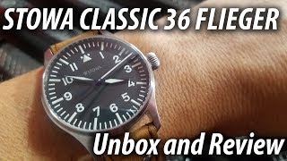 Stowa Classic 36 Flieger  Unboxing and Review [upl. by Bucella]