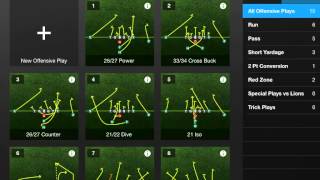 iPad V30  Play Categories  Tackle Football Playmaker iPad App  Tutorial 6 [upl. by Bart]